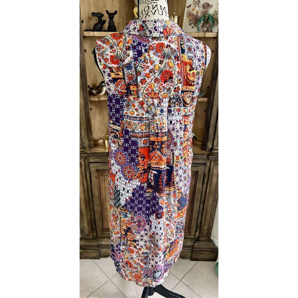 Grace Elements boho patchwork look dress - image 6